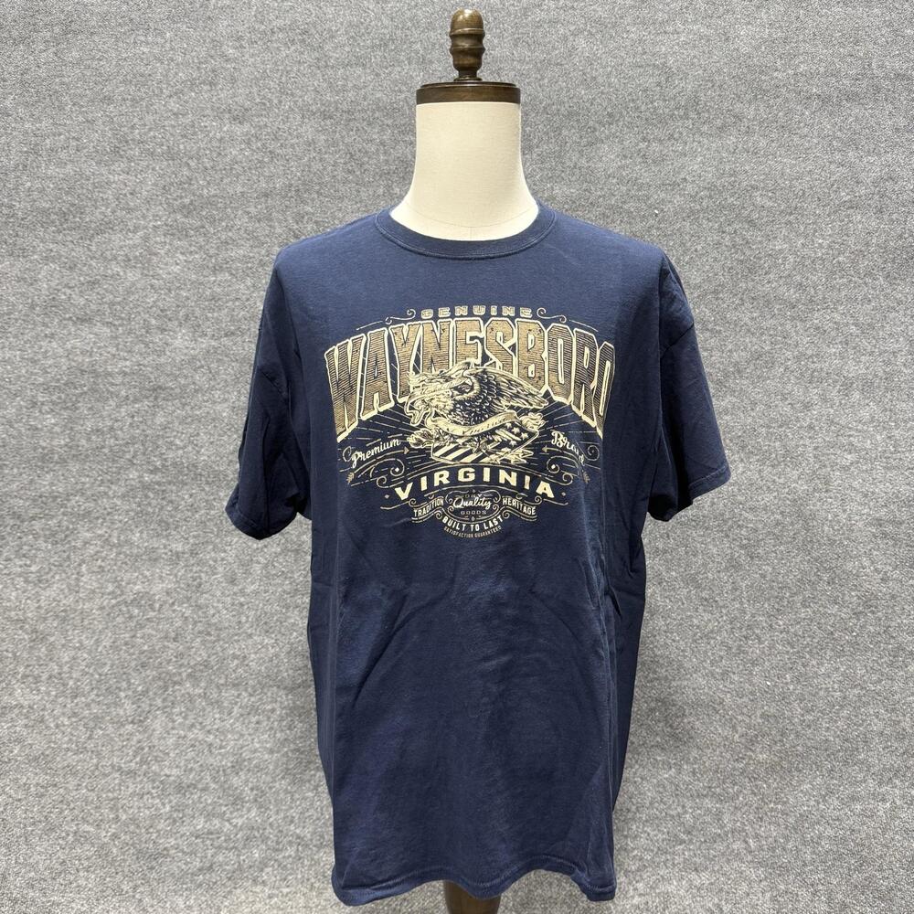 Waynesboro Virginia Shirt Mens XL Blue Eagle Graphic T-Shirt Tee USA Travel